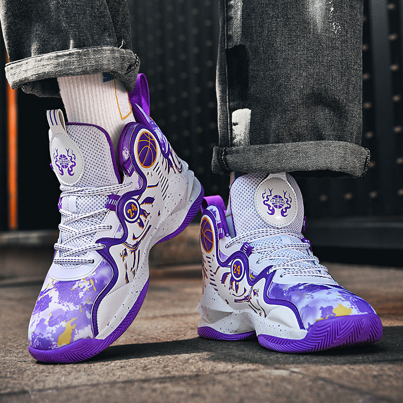 Damen Hochleistungs-Basketball-Sneaker mit atmungsaktivem Mesh-Obermaterial und rutschfester Sohle