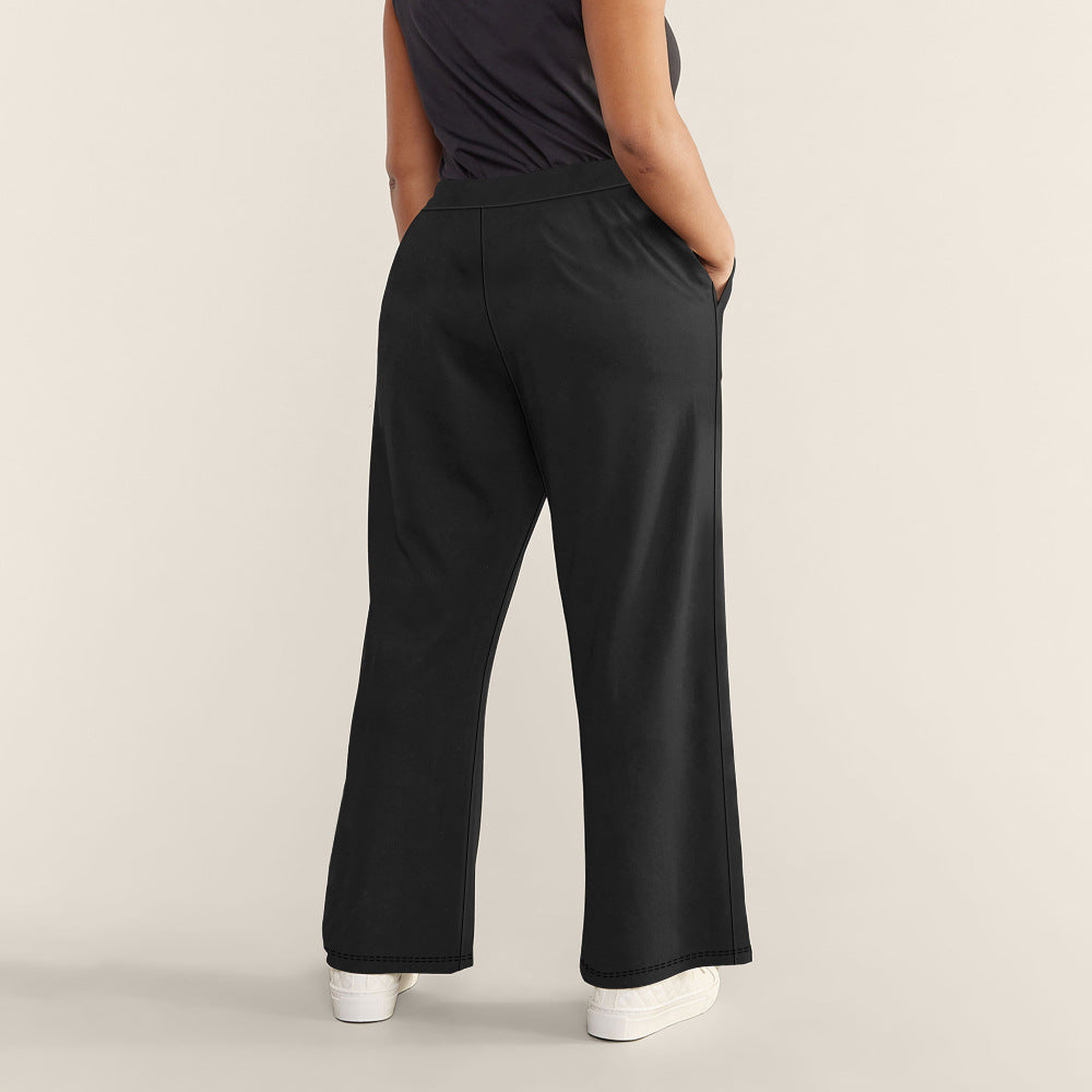 Damen Hochtaillierte Relax-Culottehose mit weitem Bein und seitlichen Eingrifftaschen Shopy Nory