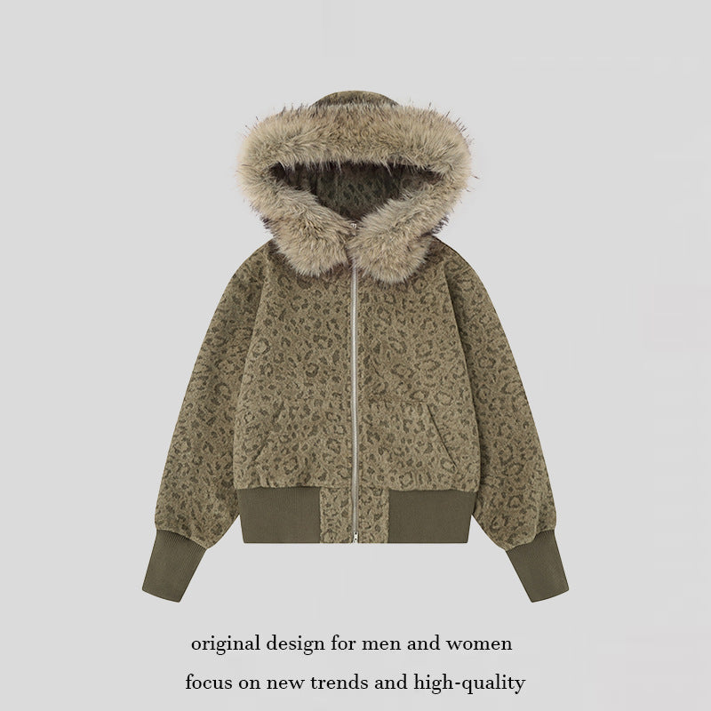 Damen Teddy-Fleece Bomberjacke mit Kapuze und Kunstfellbesatz Shop Nory