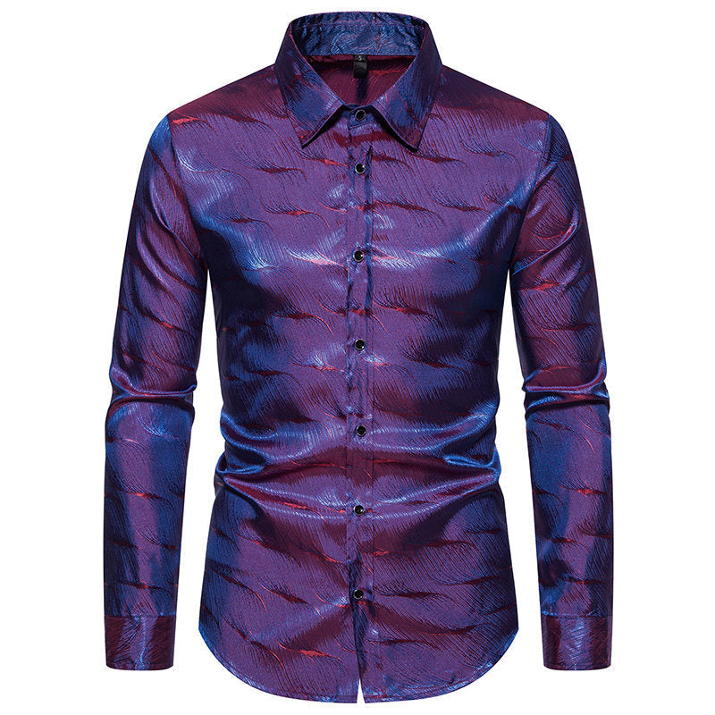 Herren Elegantes Hemd mit einzigartigem Strukturdesign