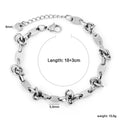 Damen hochwertiges Edelstahl-Armband mit geschwungenem Design und verstellbarer Länge Shop Nory