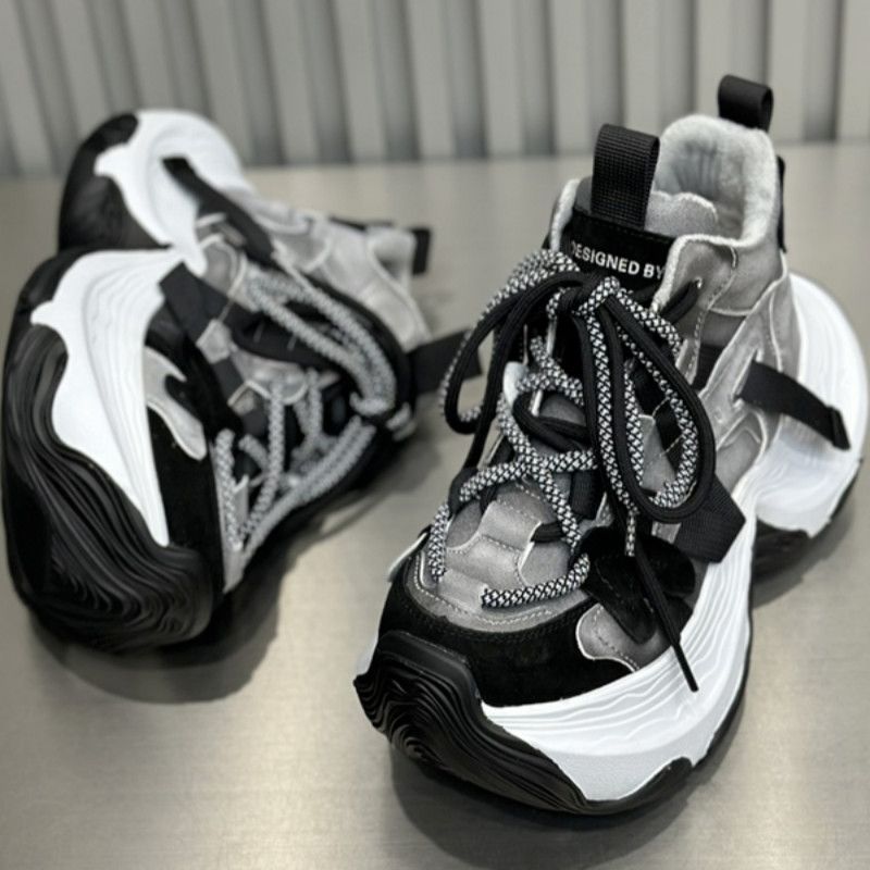 Damen Chunky Plateau-Sneaker mit mehrlagiger sculpted Sohle und Wildleder‑Mesh‑Details Shop Nory
