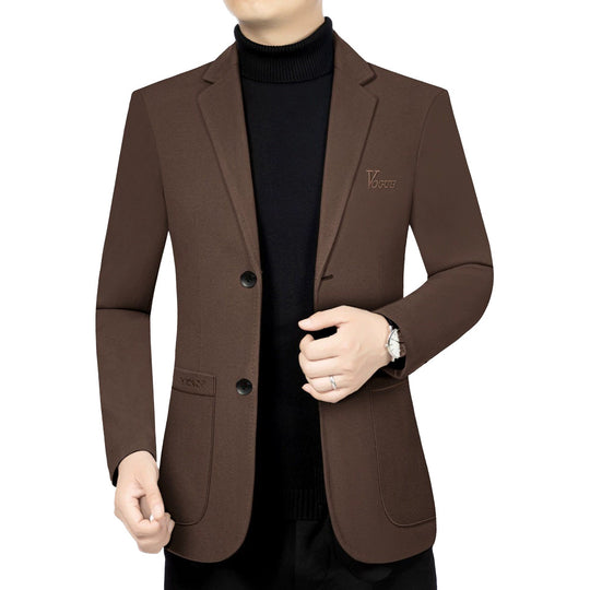 Herren Modernes Einreihiges City-Blazer mit aufgesetzten Taschen und leichter Halbfütterung Shop Nory