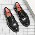 Damen elegante Loafers mit Quasten und hochwertigem Leder