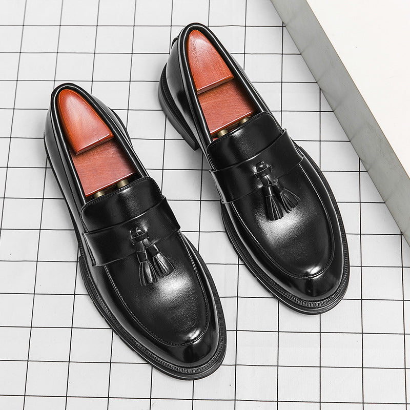 Damen elegante Loafers mit Quasten und hochwertigem Leder