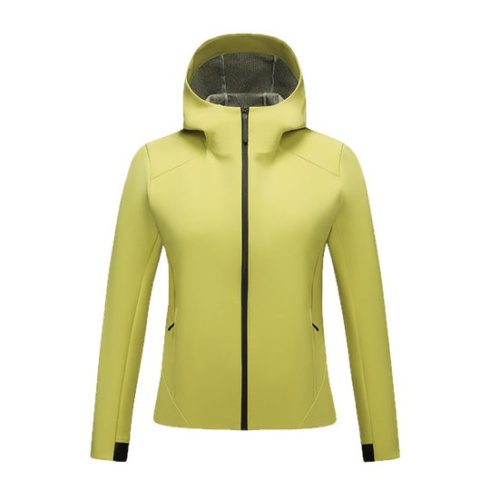 Damen Taillierte Softshelljacke mit Kapuze und Fleecefutter Shop Nory