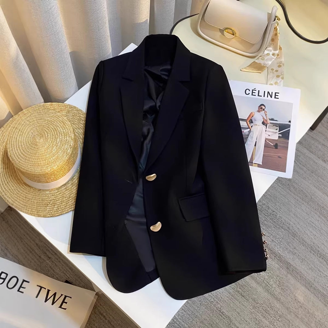 Damen Eleganter Blazer mit goldenen Details Shop Nory
