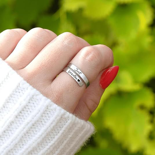 Damen Motivationsring mit inspirierenden Gravuren Shop Nory
