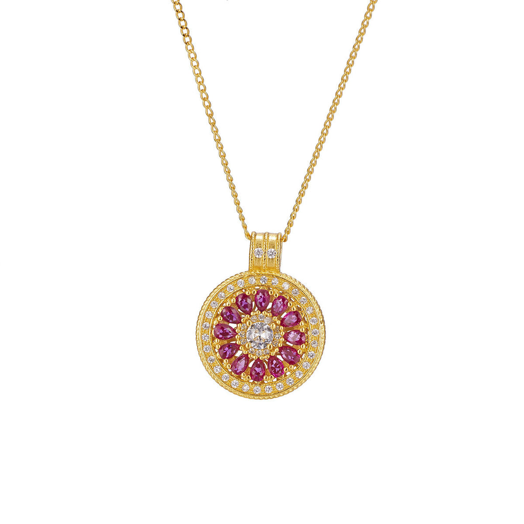 Damen elegante Halskette mit luxuriösem, kunstvollem Anhänger Shop Nory