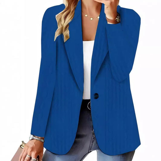 Damen Oversize-Blazer mit Schalkragen, Ein-Knopf-Verschluss und strukturierter Optik Shop Nory