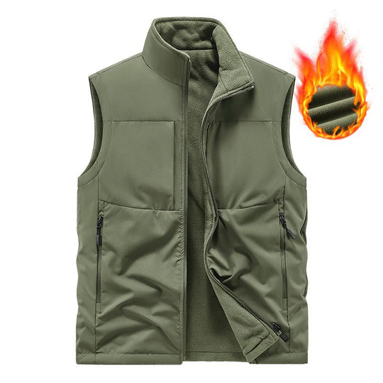 Herren Leichte technische Outdoor‑Weste mit Stehkragen, Netzfutter und Reißverschlusstaschen Shop Nory