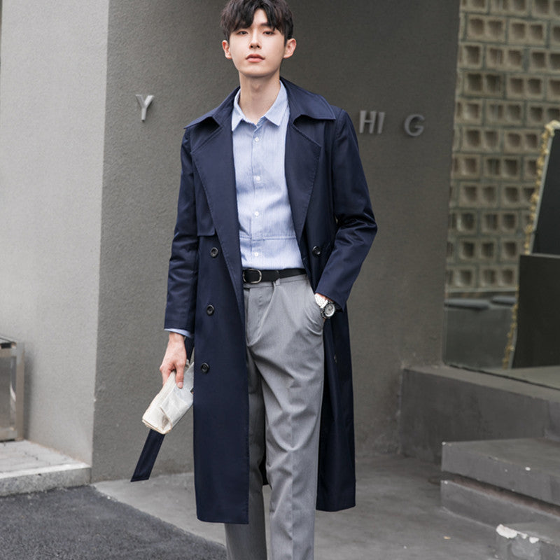 Herren Leichter Trenchcoat mit Doppelreiher, tailliertem Schnitt und windabweisender Oberfläche Shop Nory