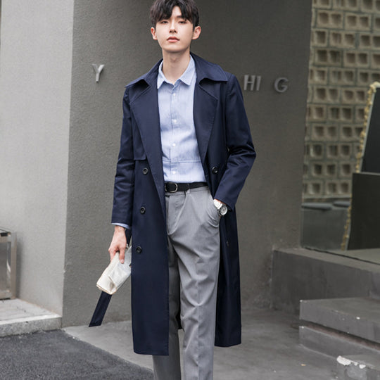 Herren Leichter Trenchcoat mit Doppelreiher, tailliertem Schnitt und windabweisender Oberfläche Shop Nory