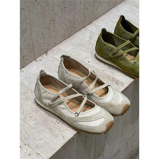 Damen Ballerinas mit elegantem Riemchen-Design Shopnory