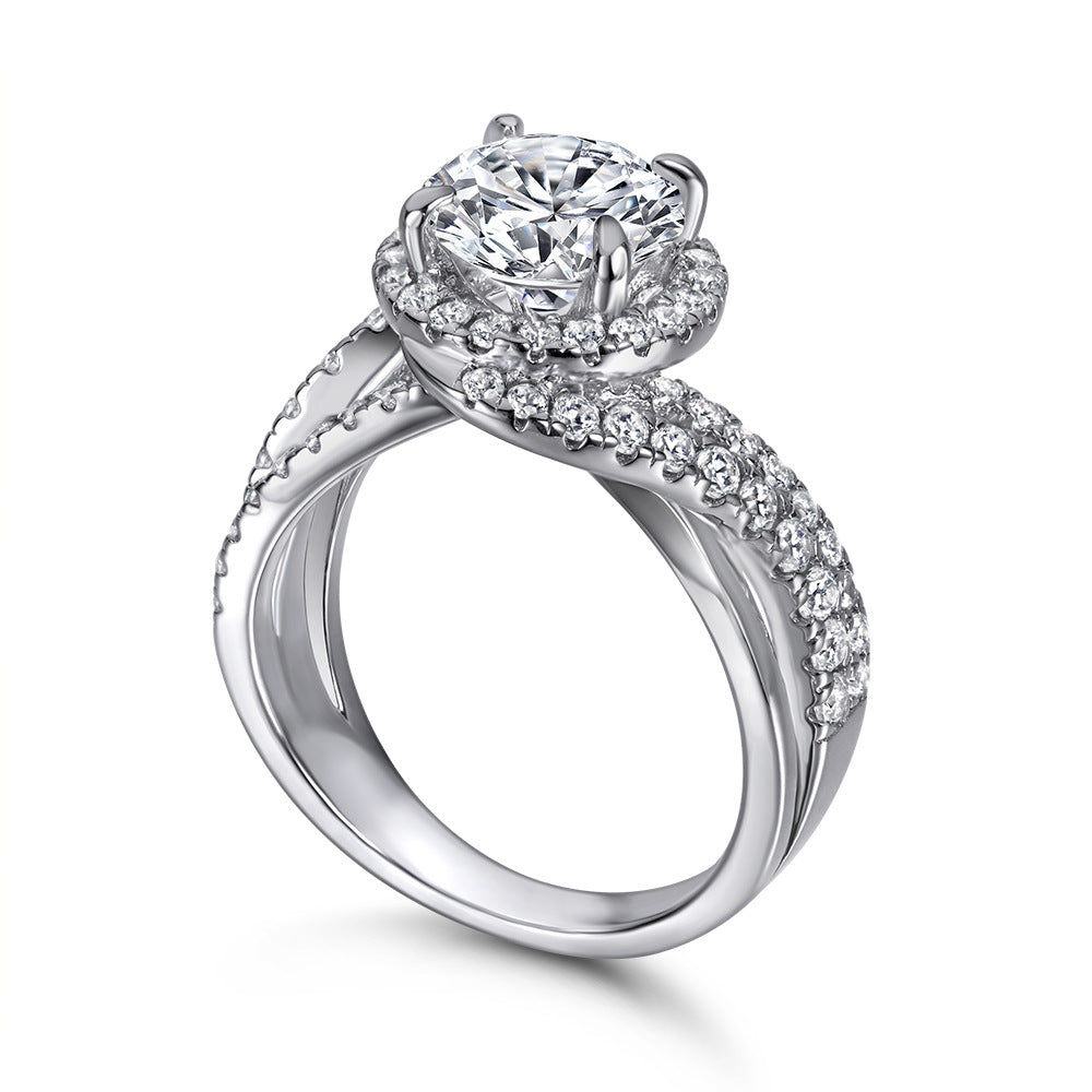 Damen Diamantring mit spiralförmigem Design Shop Nory