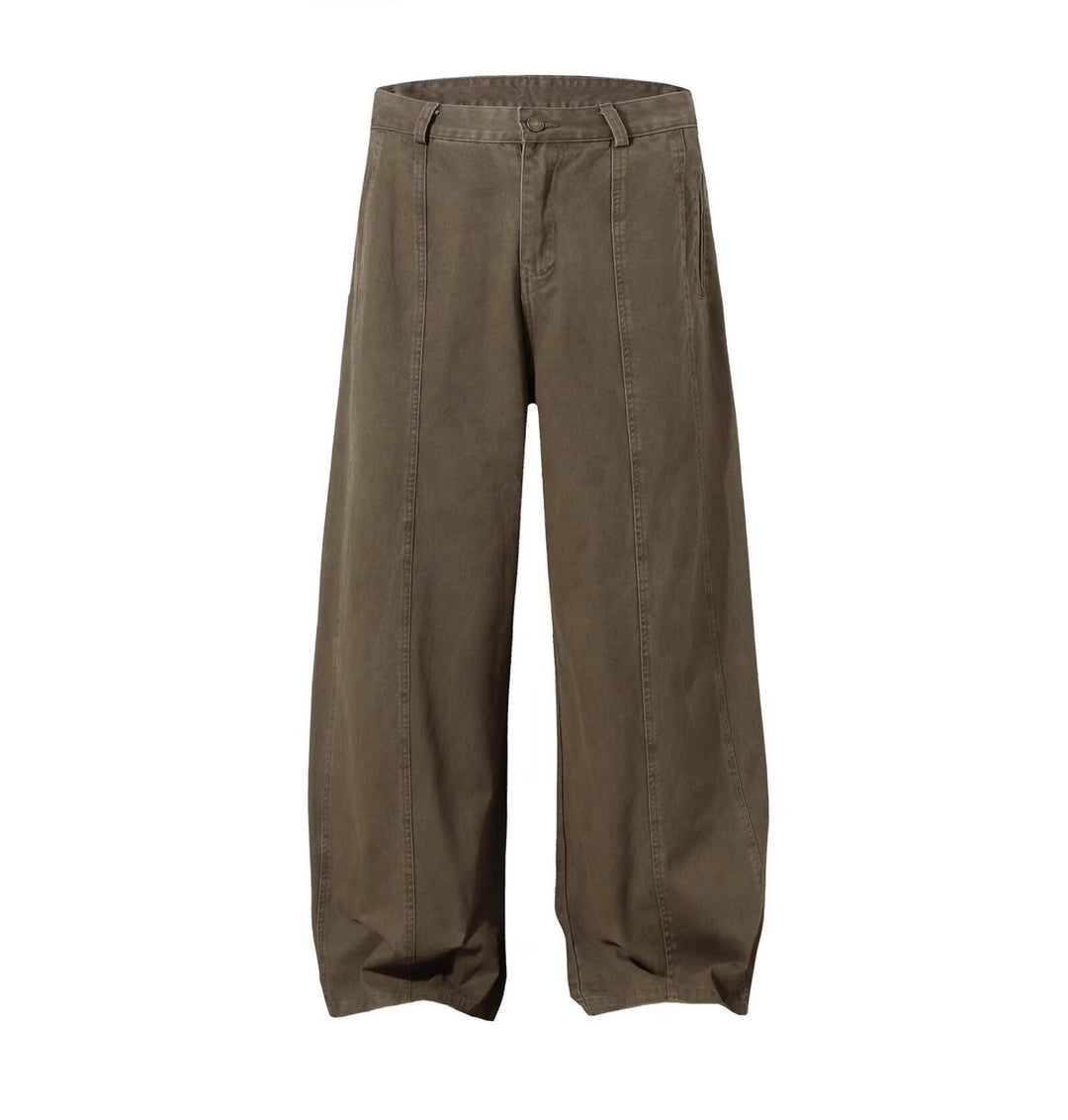Damen Weitgeschnittene Hose mit Bundfalten Shop Nory