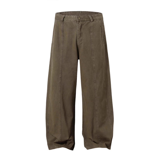 Damen Weitgeschnittene Hose mit Bundfalten Shop Nory