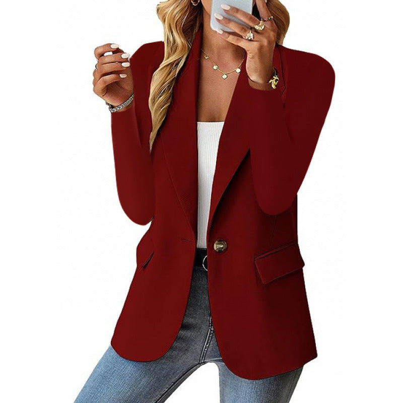 Damen Moderner Tailored Blazer mit elegante Knopfdetails