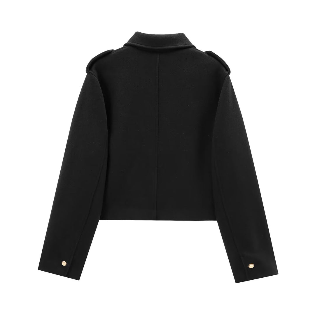 Damen Modische Kurzjacke mit Pattentaschen