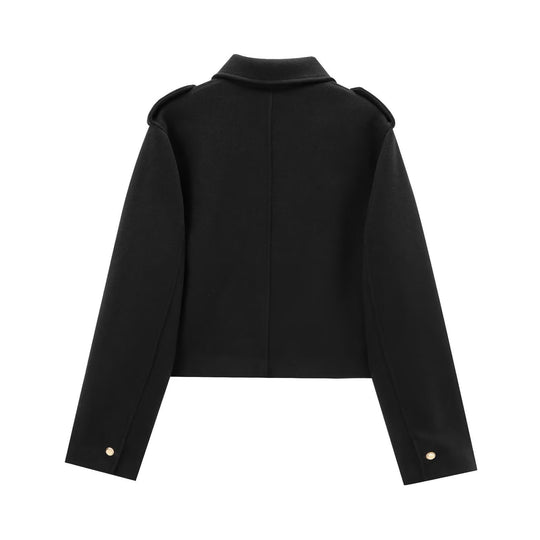 Damen Modische Kurzjacke mit Pattentaschen