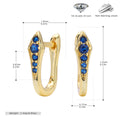 Damen Ohrstecker mit trendigem Design aus 925er Sterling Silber und funkelnden Zirkonia Shop Nory