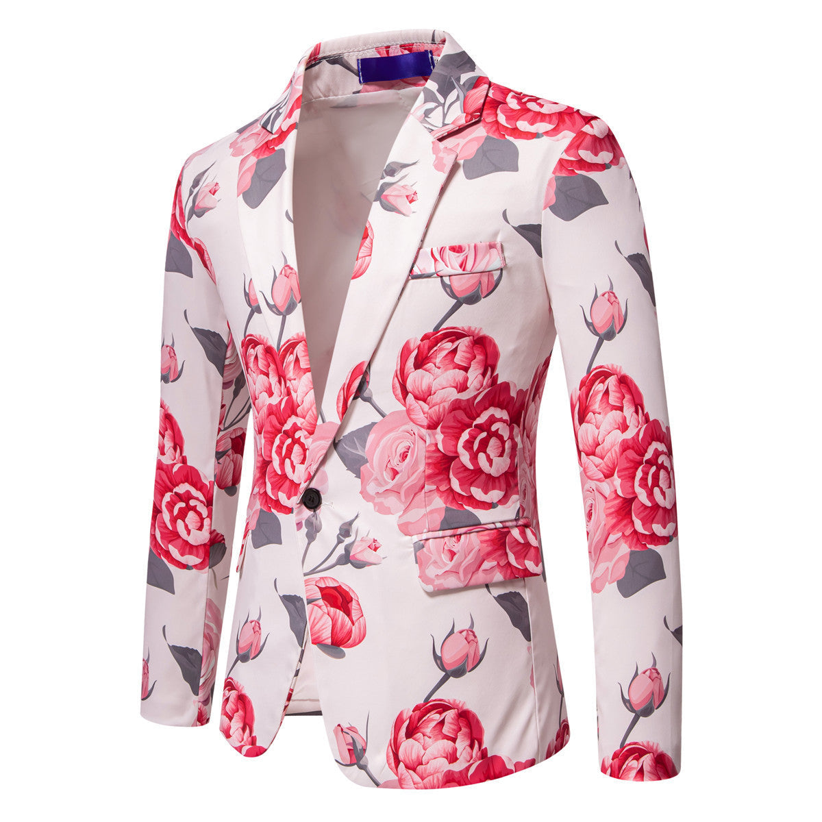 Herren eleganter Blazer mit floralem Design
