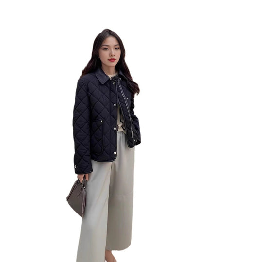 Damen Stylische gesteppte Jacke mit hohem Kragen Shop Nory