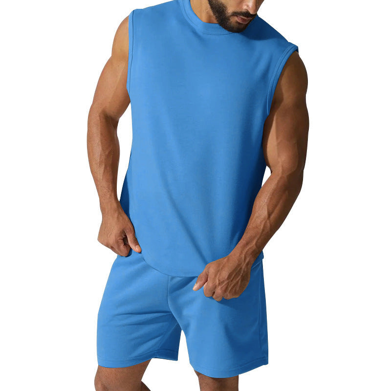 Herren sportliches Kurzarm-Set aus atmungsaktivem Material