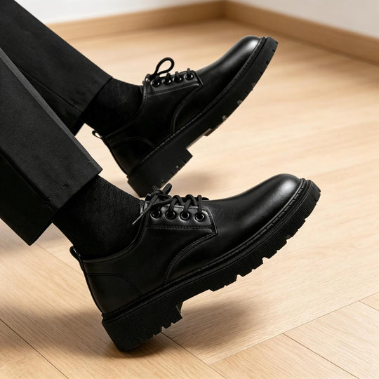 Herren Stilvolle Leder Schnürschuhe Shop Nory