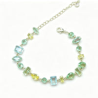 Limettenfarbenes Zirkonia-Armband