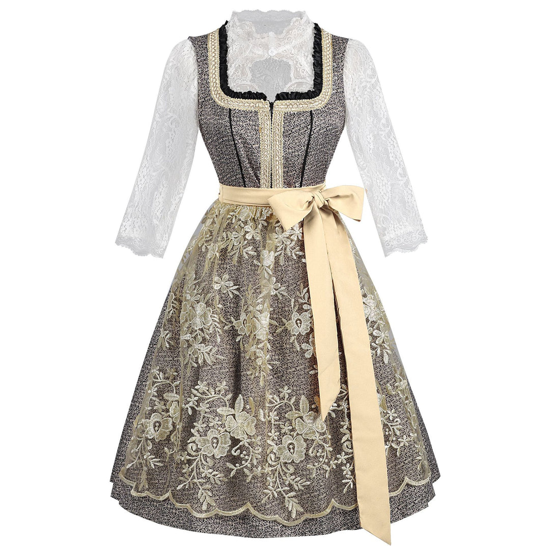 Damen nan Bouclé Top mit quadratischem Ausschnitt Goldborte und Rüschenkante Shop Nory