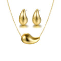 Damen Schmuckset mit elegantem Tropfenanhänger und Ohrsteckern Shop Nory