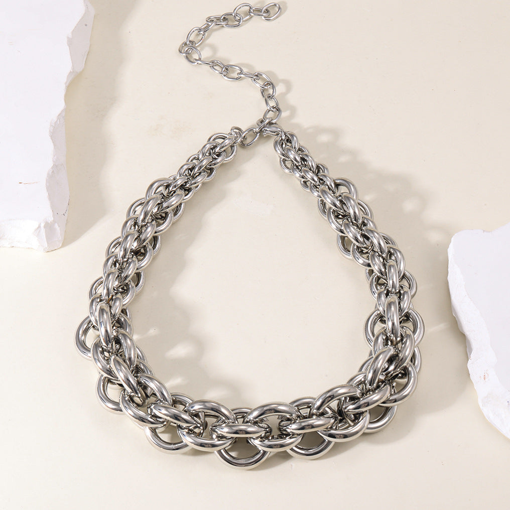 Damen Statement Halskette mit skulpturalem Design Shop Nory