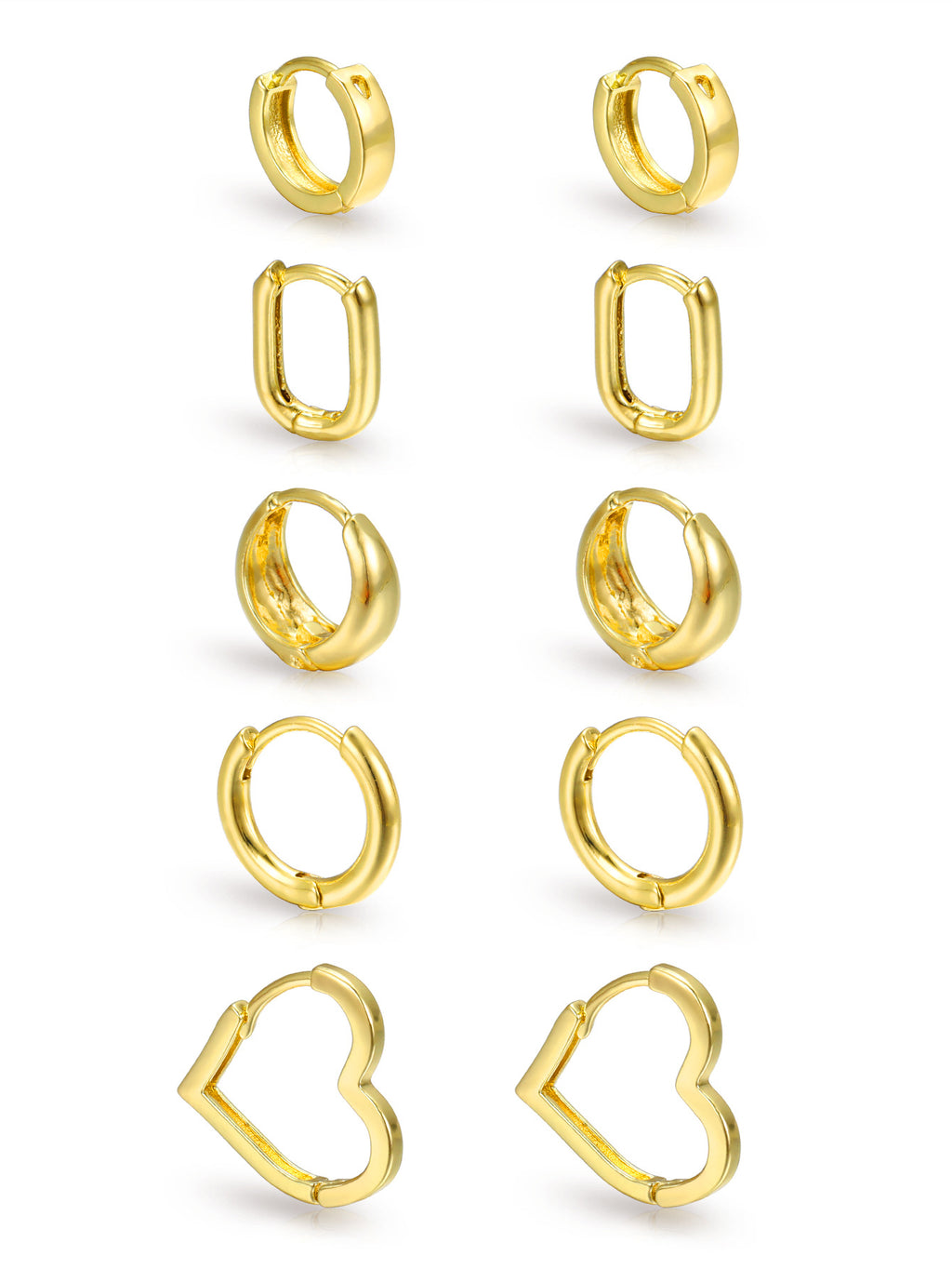 Damen Ohrringe-Set mit verschiedenen Designs und modernen Formen Shop Nory