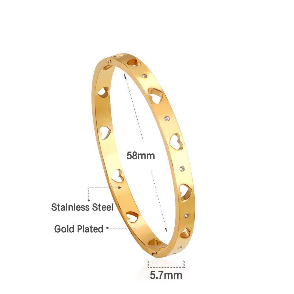 Damen Herzförmige Edelstahl Ohrstecker Shop Nory 1783008980