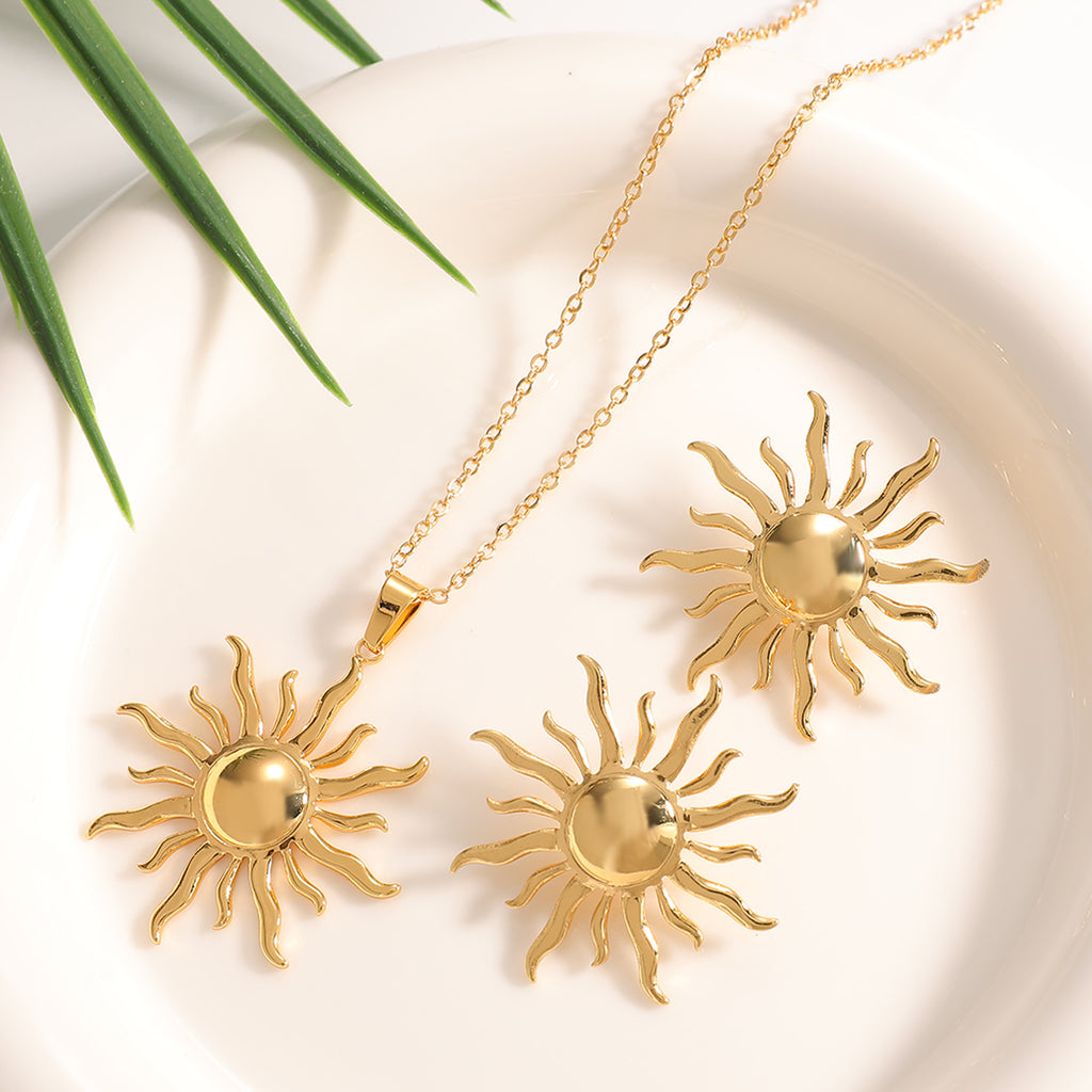 Damen Schmuckset mit filigranem Blattdesign Shop Nory