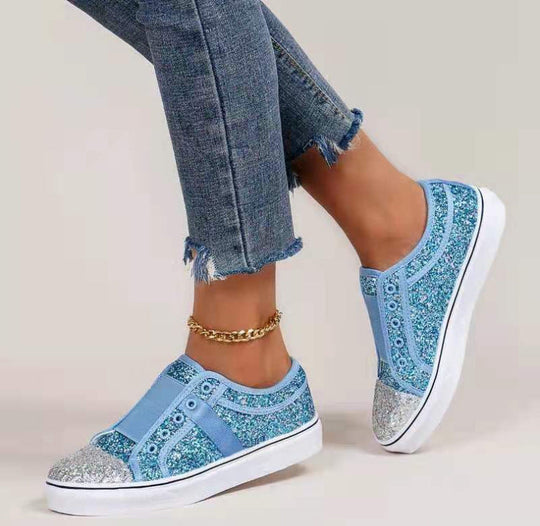 Damen Glitzernde Slip-On Sneaker