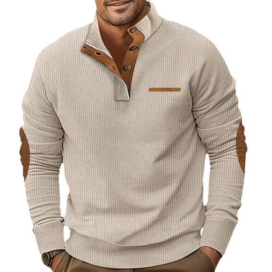 Herren Strickpullover mit kontrastierenden Design-Elementen