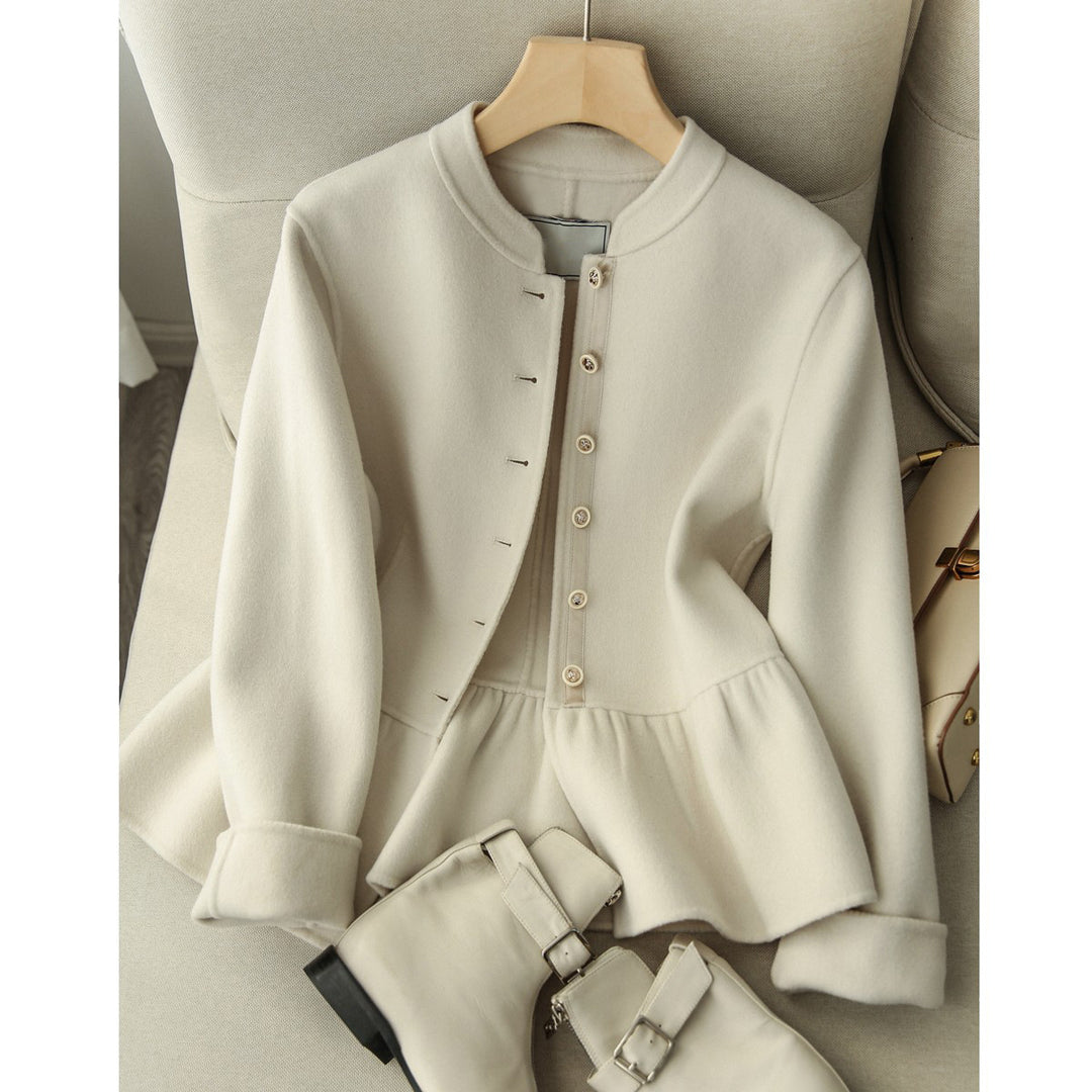 Damen Modischer Sweatjacke mit Knopfdetails Shop Nory