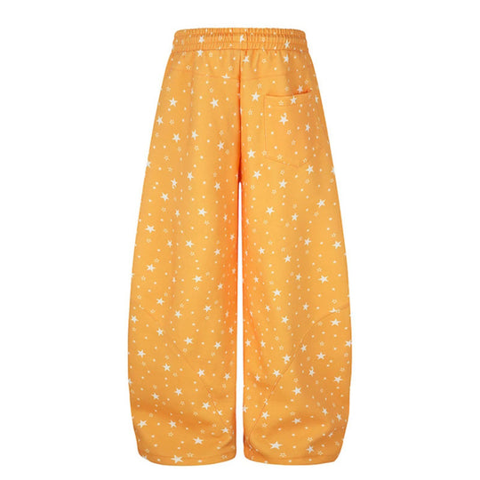 Damen Weite Palazzo-Loungehose mit Komfortbund, Tunnelzug und verstellbarem Saum Shop Nory