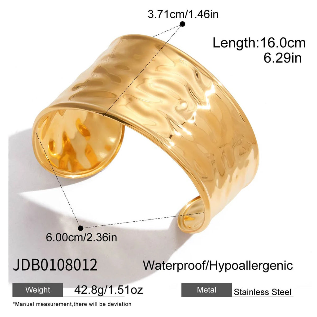 Damen Armreif aus hypoallergenem und wasserdichtem Edelstahl mit modernem Design Shop Nory