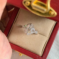Damen eleganter Verlobungsring mit funkelndem Zirkonia und filigranem Design Shop Nory