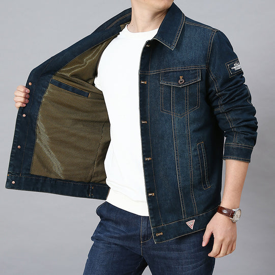 Herren Klassische Jeansjacke Shop Nory