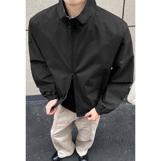 Herren Modische Übergangsjacke mit kontrastierendem Kragen Shop Nory