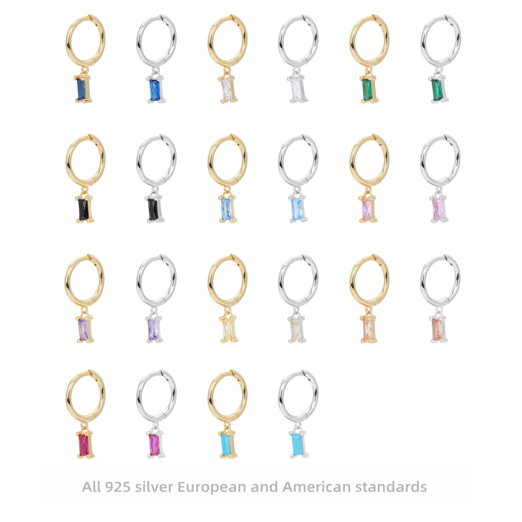 Damen Ohrhänger mit verführerischem Zirkonanhänger aus hochwertigem 925 Sterling Silber Shop Nory
