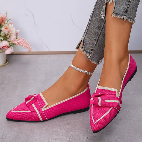 Damen elegante Slipper mit modischem Schleifen-Detail