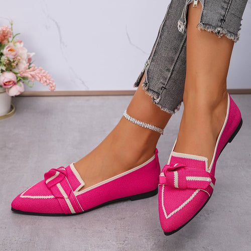 Damen elegante Slipper mit modischem Schleifen-Detail