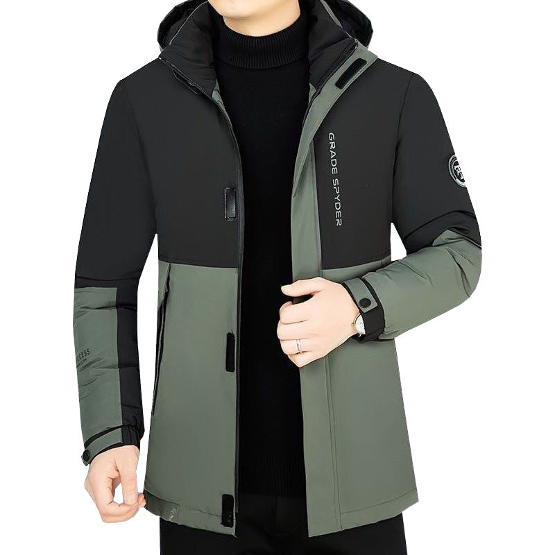 Herren Gepolsterter Reiseparka mit Kapuze und winddichter Performance-Hülle Shop Nory