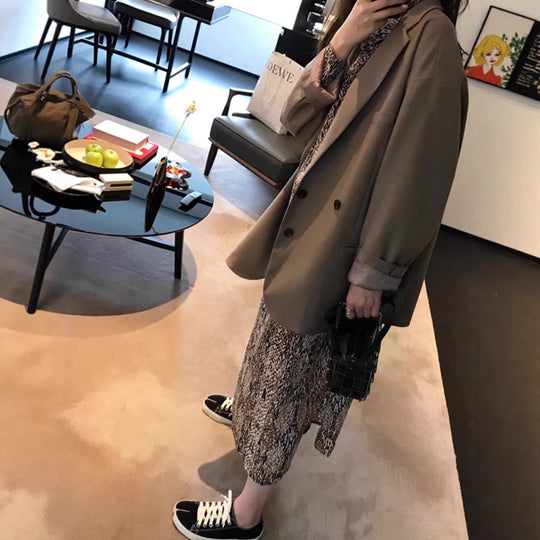 Damen Oversized Blazer mit doppelter Knopfleiste Shop Nory