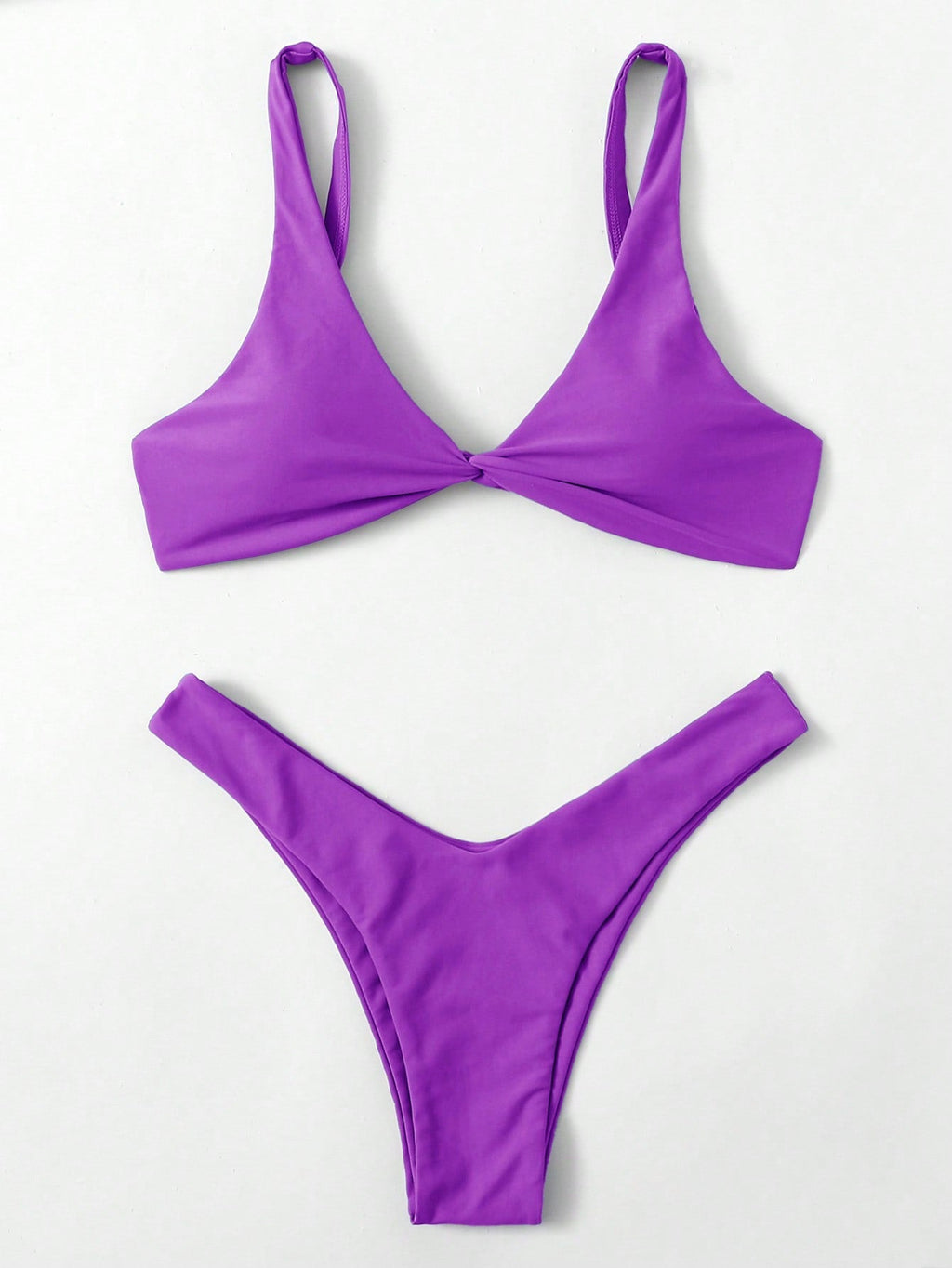 Bügel-Bikini-Set Push-Up-Bh und Tanga-Bademode für Damen